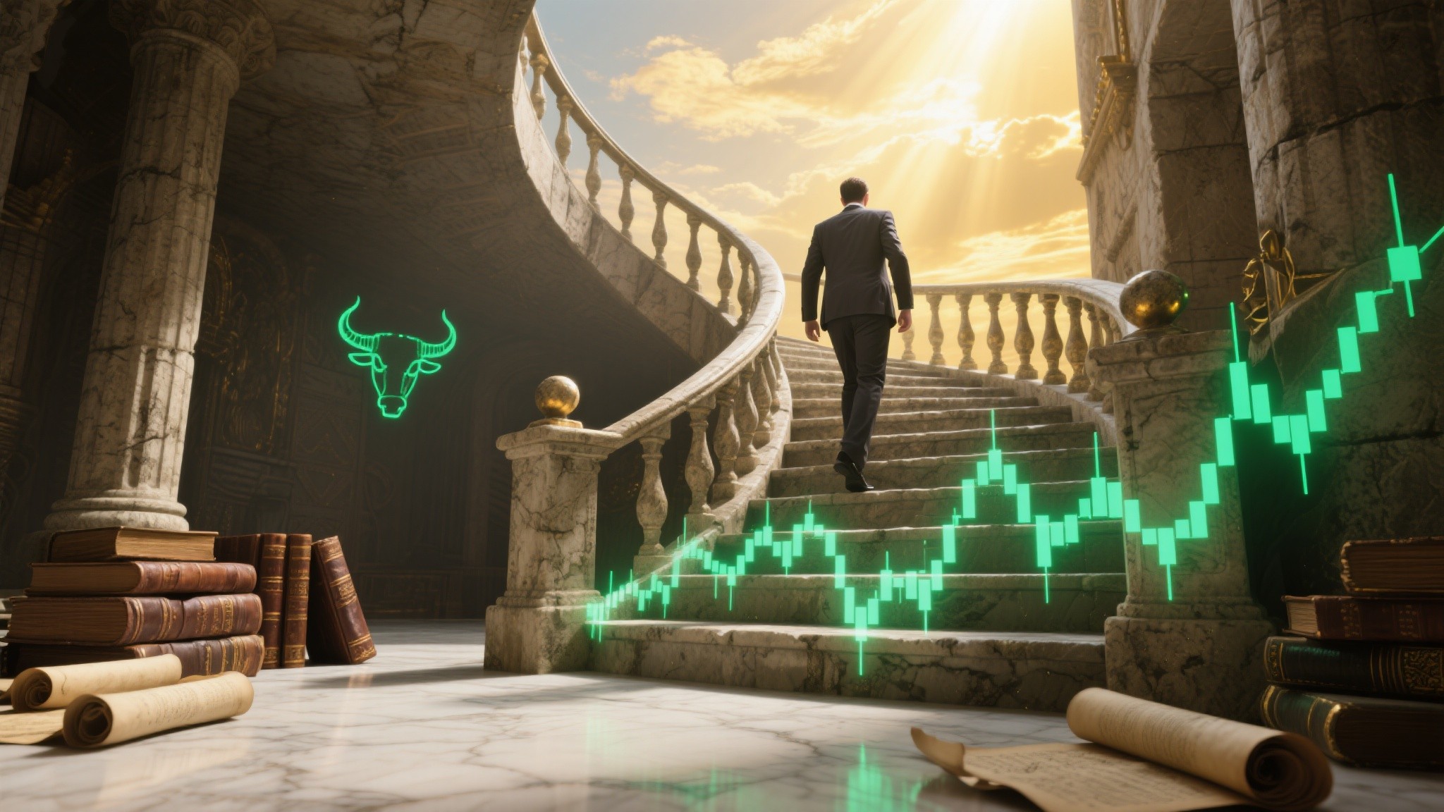 La escalera del mercado